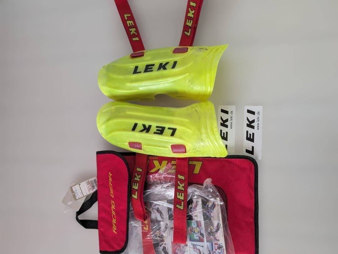 LEKI レガース シンガード ジュニア ステッカー 袋付き