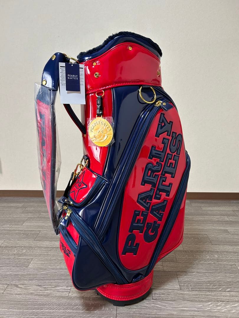 PEARLY GATES パーリーゲイツ　キャディバック 赤と紺　新品タグ付