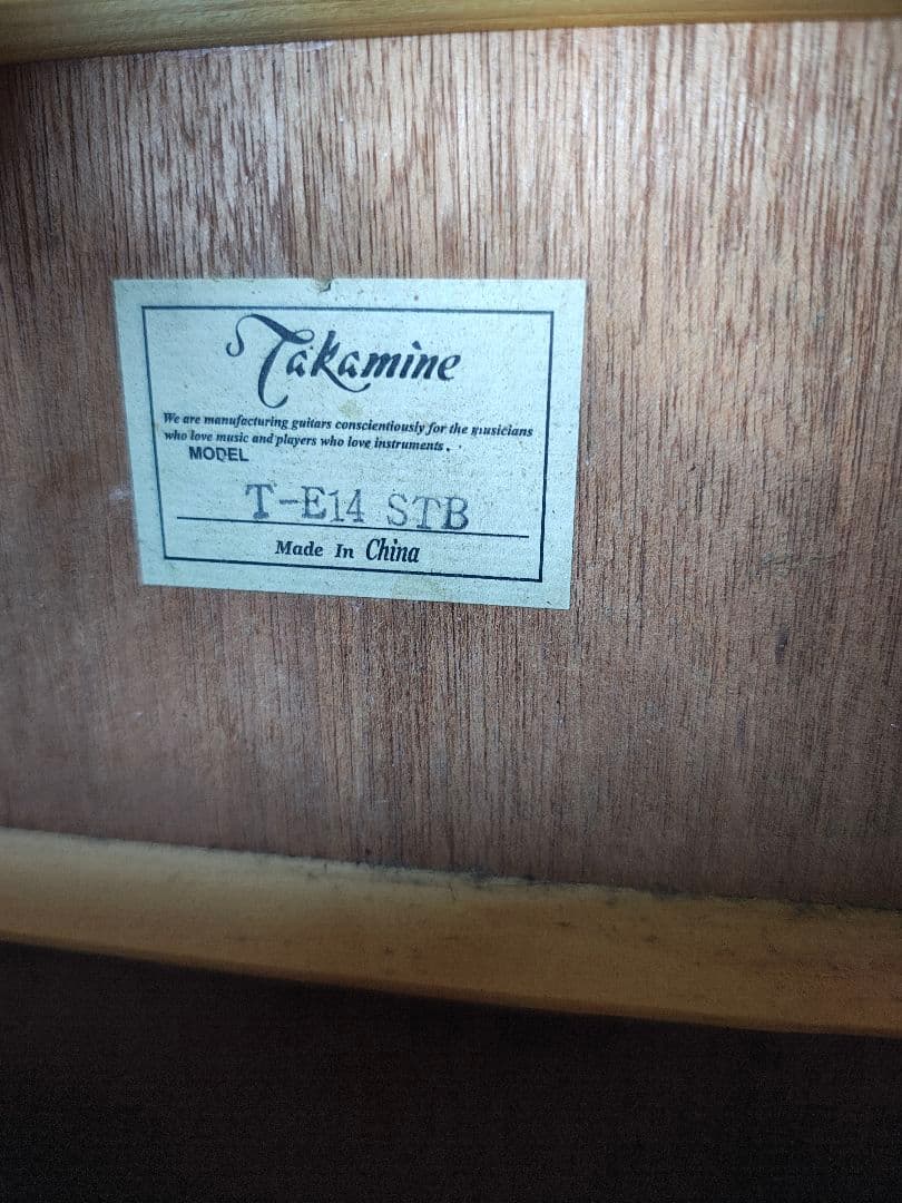 美品 Takamine T−E 14 STB プリアンプ付きエレアコ H/C付