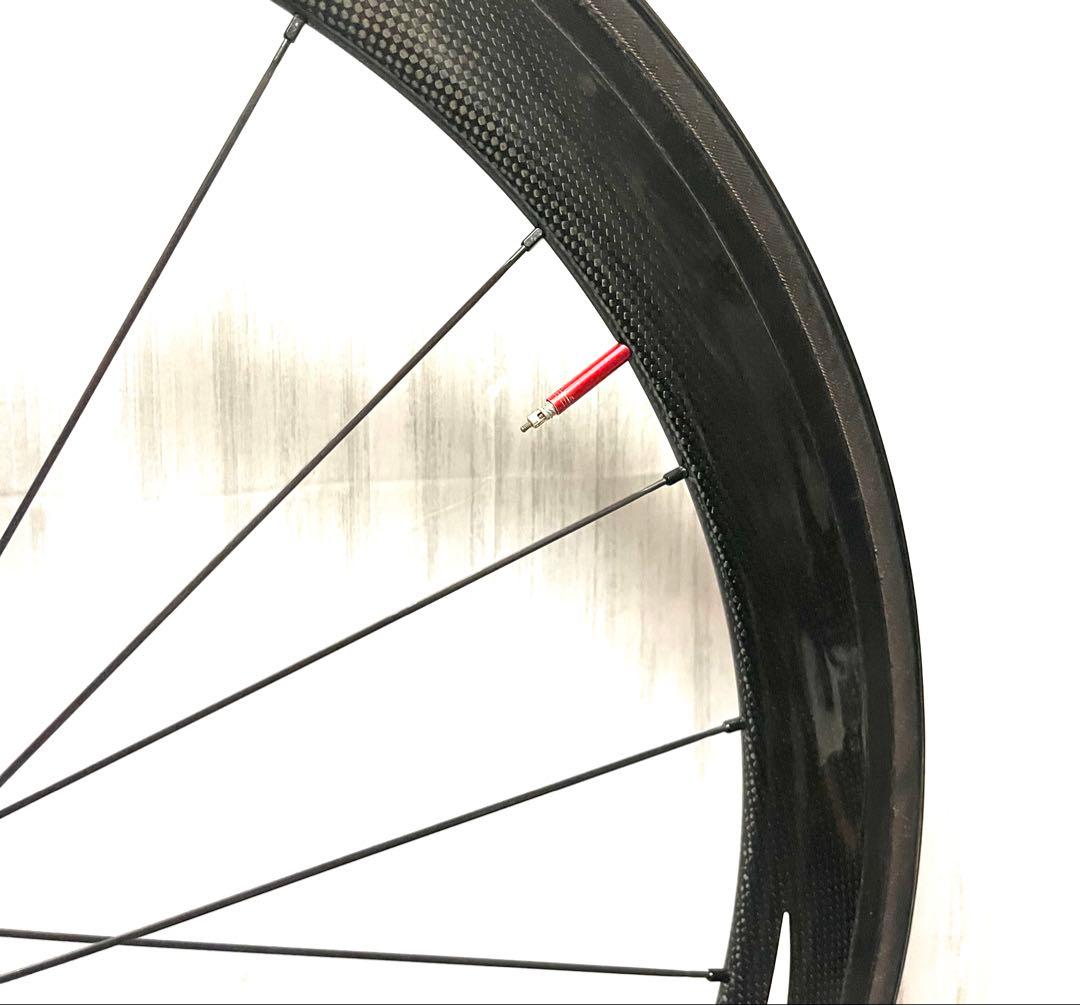 【訳あり】中華手組みカーボンホイール　チューブラー　シマノ10S