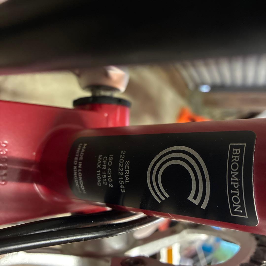 送料込み　ブロンプトン　C LINE M6R 2022 折りたたみ自転車