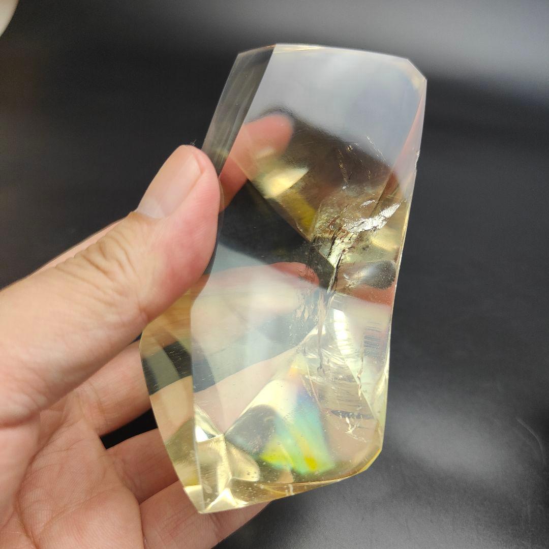 超レア物　黄水晶の宝船　水晶　天然石　パワーストーン　風水　金運　財運　船　海