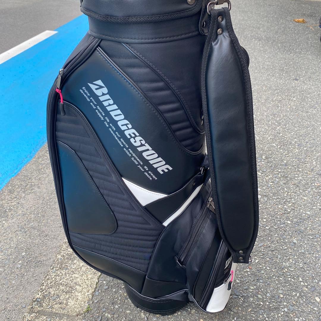 美品！軽量ブリヂストンキャディーバッグ(ブラック)