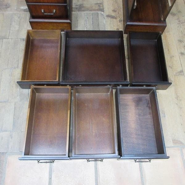 イギリス アンティーク 家具 デスク 机 書類整理 店舗什器 英国 6961d