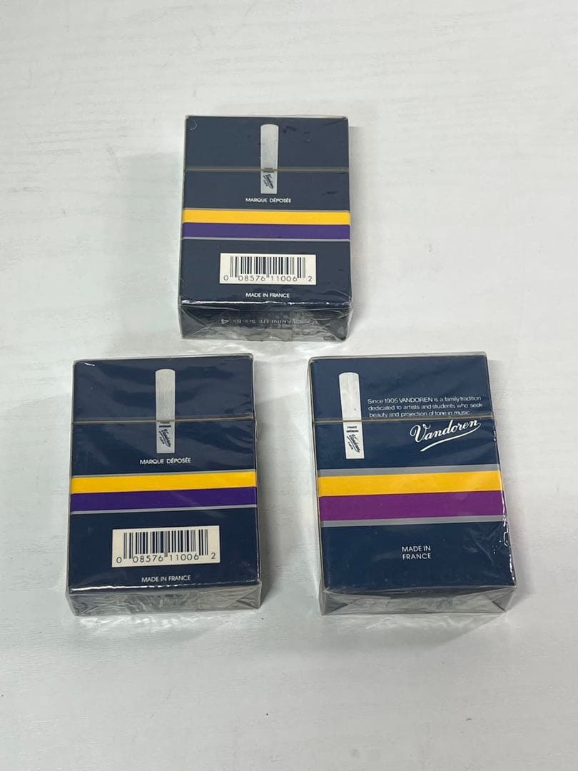 【未開封】バンドーレン B♭クラリネットリード 4番 3箱セット　旧パッケージ