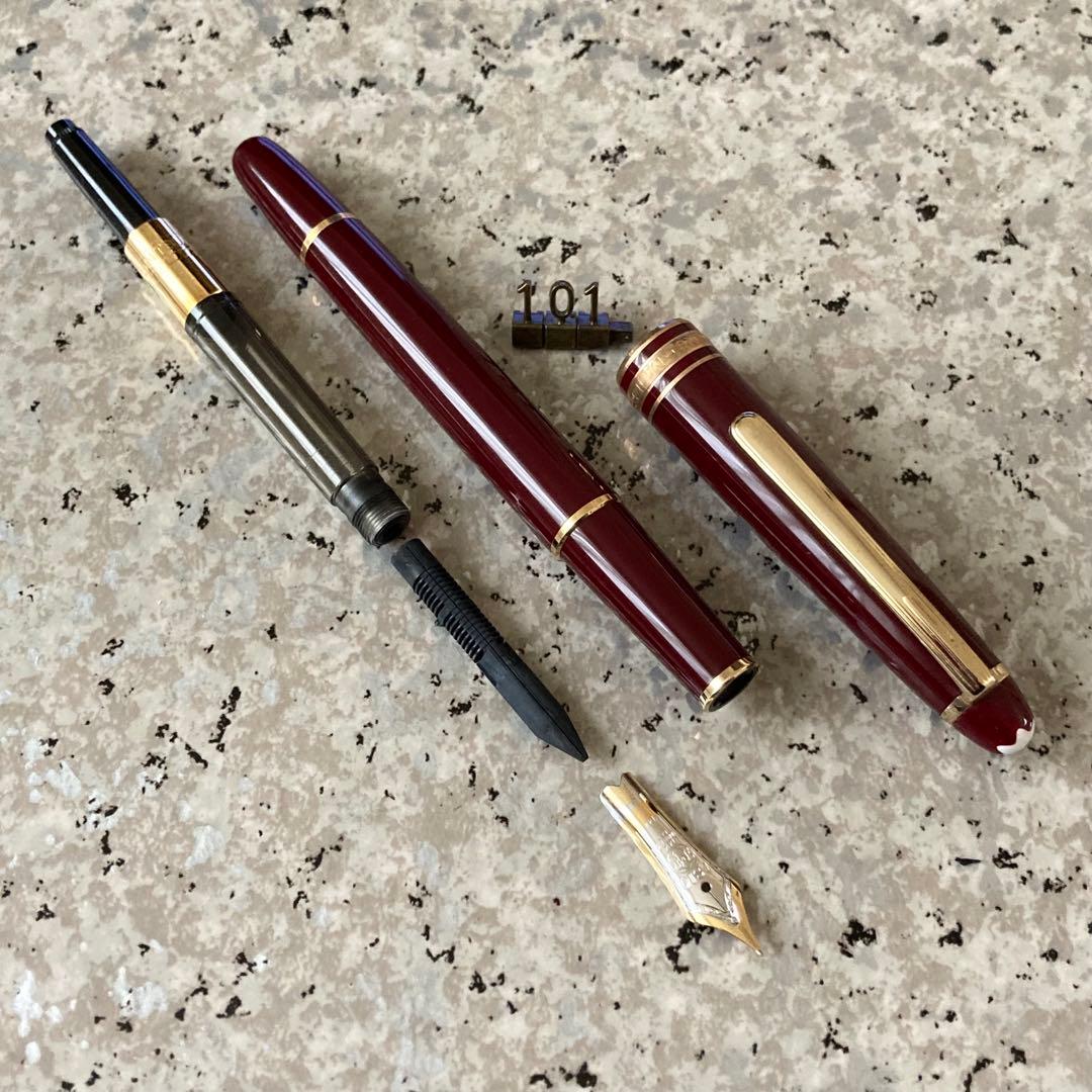 #101 オーバーホール済み 万年筆 モンブラン MONTBLANC 14k
