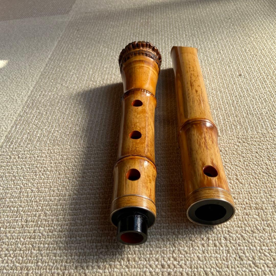 250⭐️尺八　一尺六寸管金唄口　精華銘四印