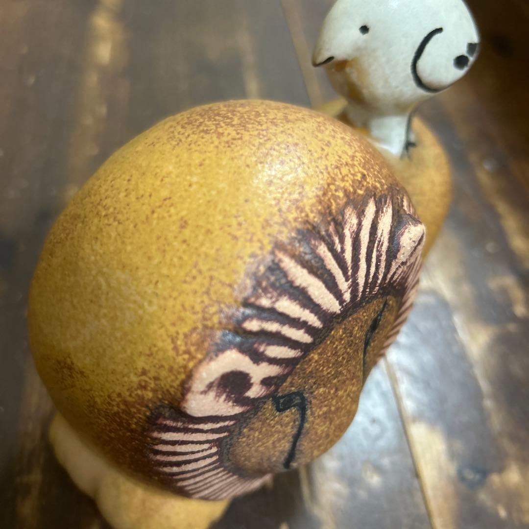 【完売品・新品未使用 】リサラーソン ライオンと鳥　代表作品　希少　廃盤品