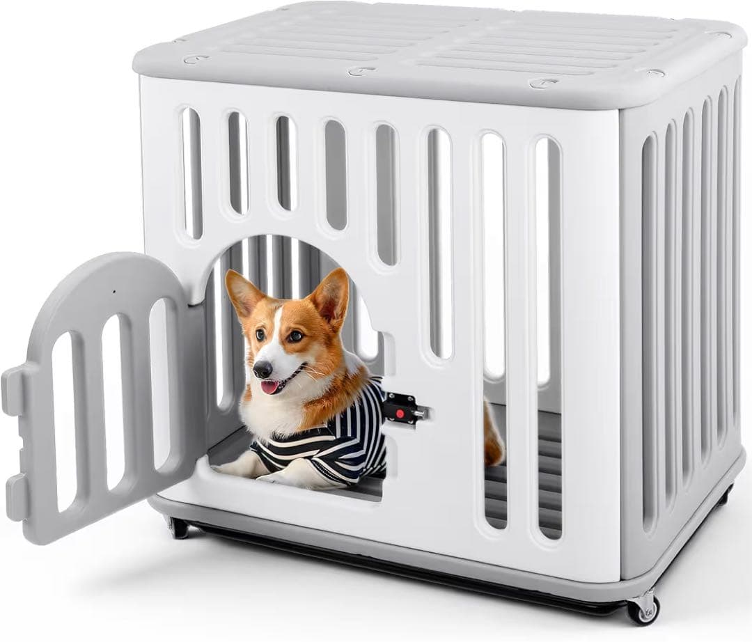 犬 ゲージ 屋根付き MAZOT 樹脂製 ペットケージ 犬サークル 中小型犬用