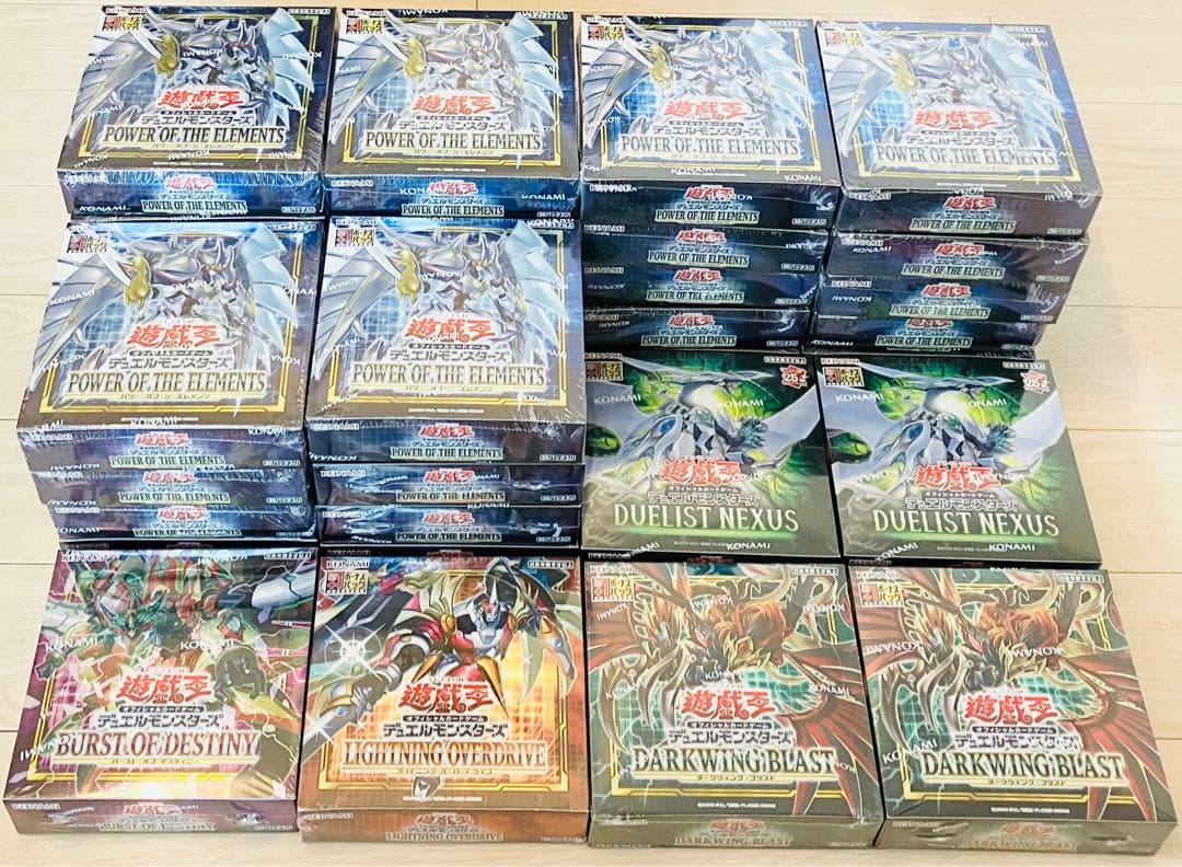 遊戯王　まとめ売り34BOXセット　未開封シュリンク付　パワーオブジエレメンツ他