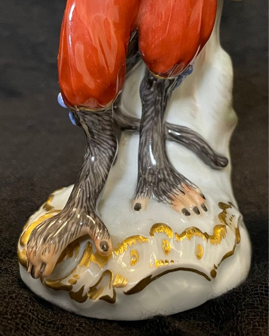 【美品 】マイセン 猿の楽団 ホルン レモンイエロージャケット1級品