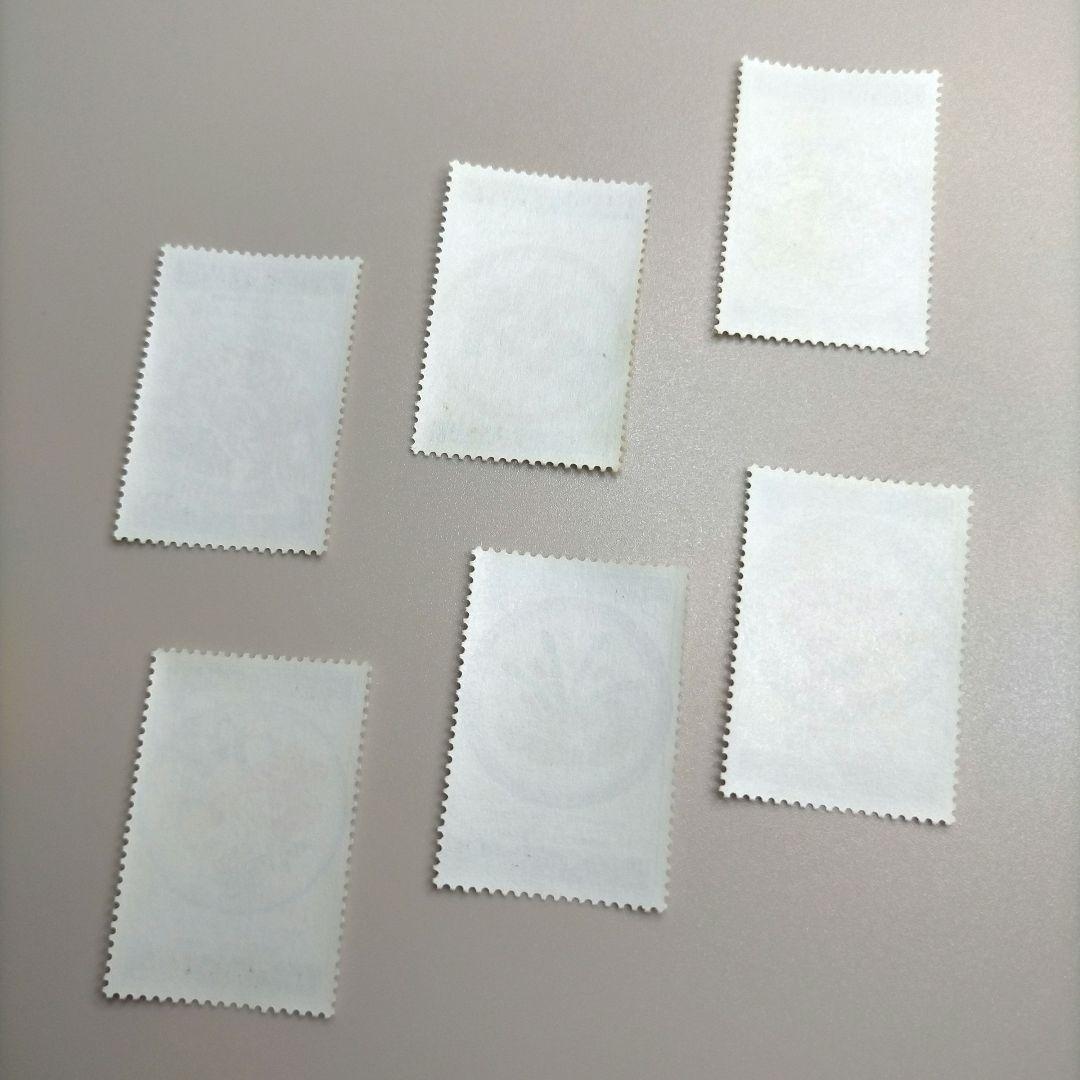 2002 外国切手 香港 1990年 世界の料理 グルメ  和食 等6種完