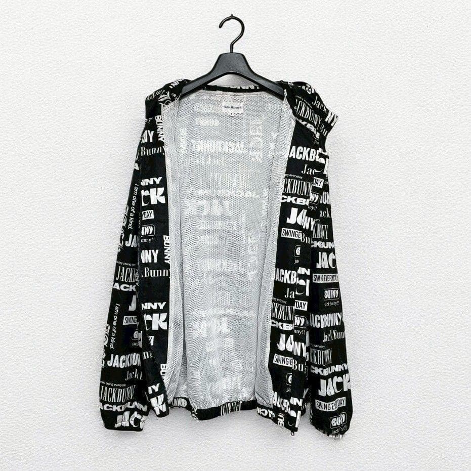 24年モデル　ジャックバニー　ストレッチ マルチロゴタフタ ジップアップブルゾン