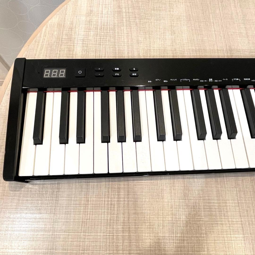 【電子ピアノ】88鍵盤 ペダル・ヘッドホン付 USB ソフトケース付き