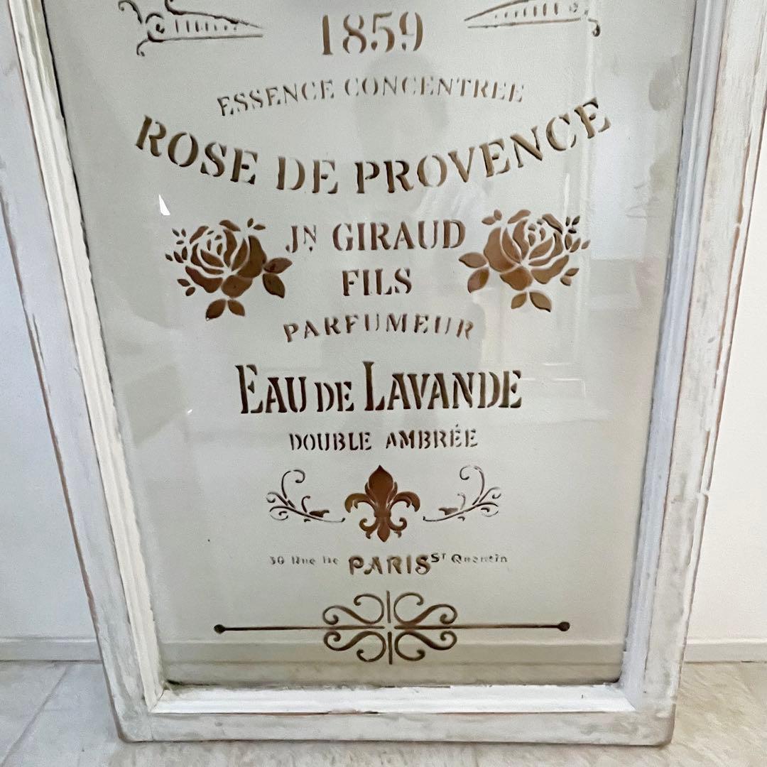 フランス アンティーク 香水メーカー ショップウィンドウ ガラス窓 窓枠