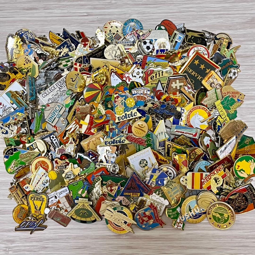 集めたくなる フランス　ピンバッジ　200個セット　まとめ売り　ヴィンテージ 2
