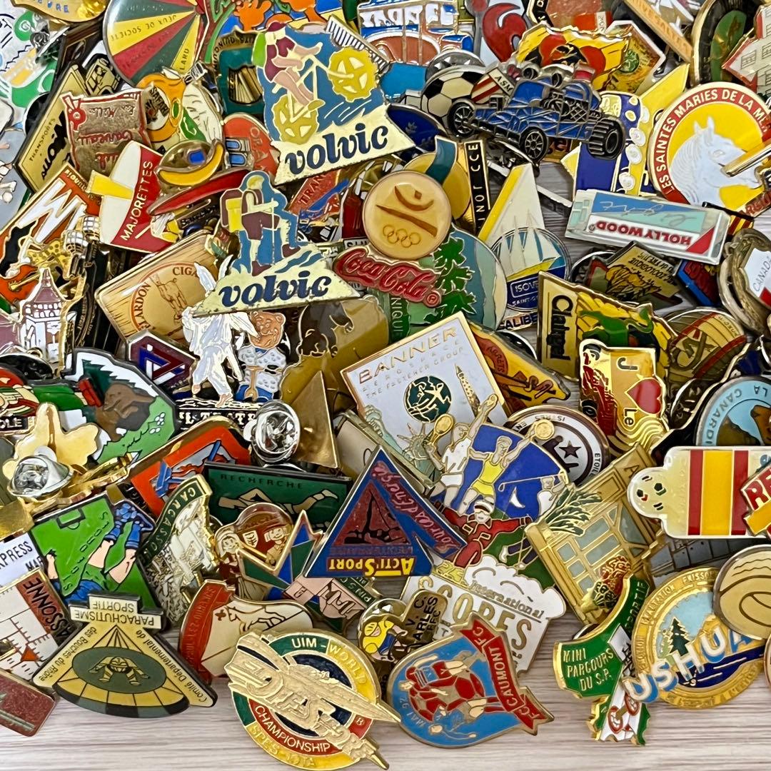 集めたくなる フランス　ピンバッジ　200個セット　まとめ売り　ヴィンテージ 2