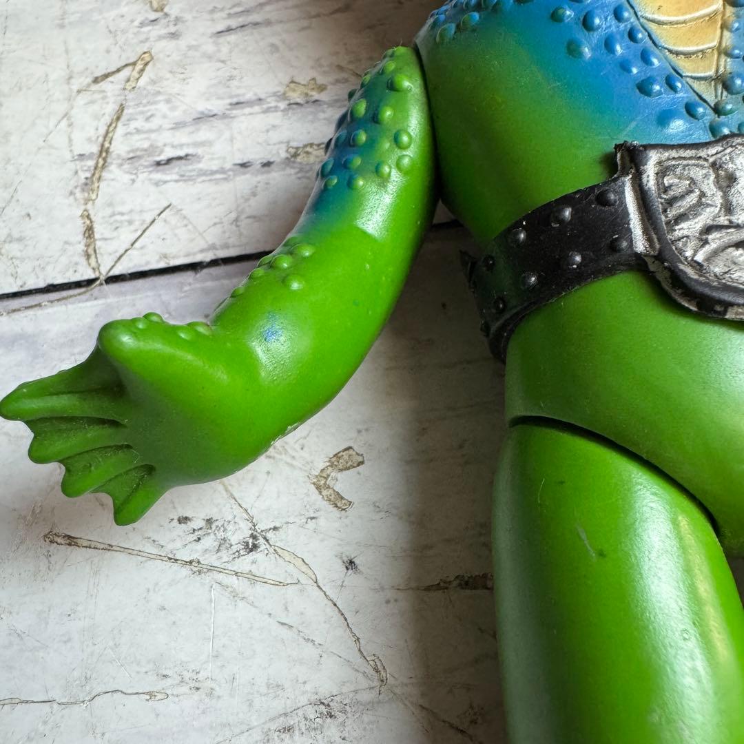 死神カメレオン ソフビ 仮面ライダー怪人 当時物 旧バンダイ 死神 怪人