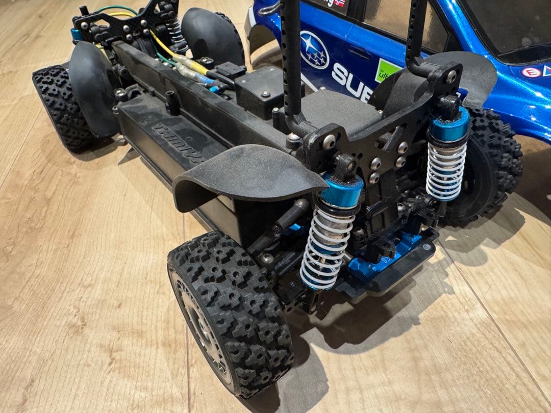 タミヤ　xv-01ロングダンパー仕様 インプレッサ　サーボ、タミヤESC付属