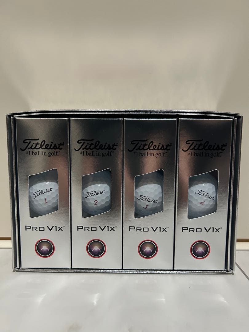 タイトリストプロV1XPROV1Xゴルフボール25年 ローナンバー2ダース24個