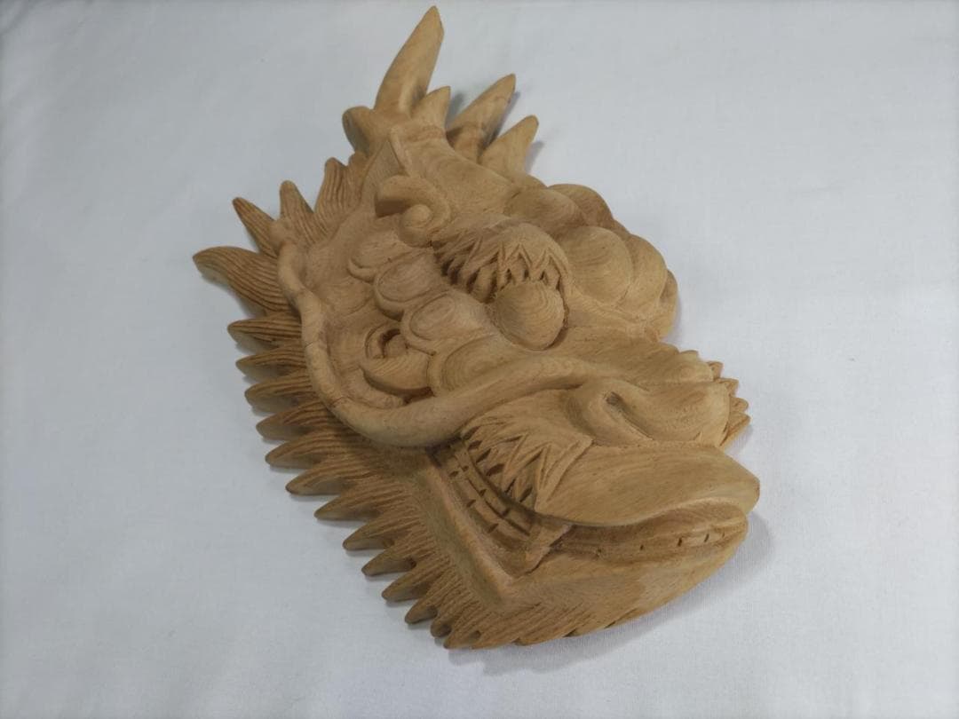 【龍頭】社寺仏閣、山車、屋台、神殿、だんぢり彫刻 　幅30ｃｍ