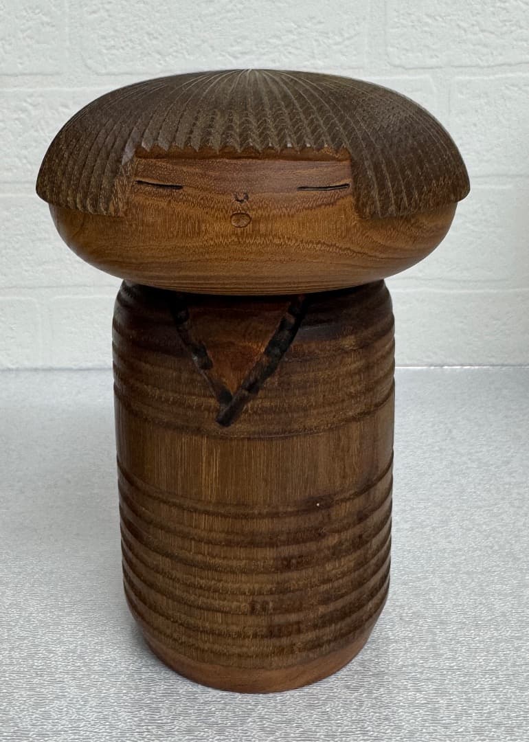 村上健一の木製こけし人形2体セット