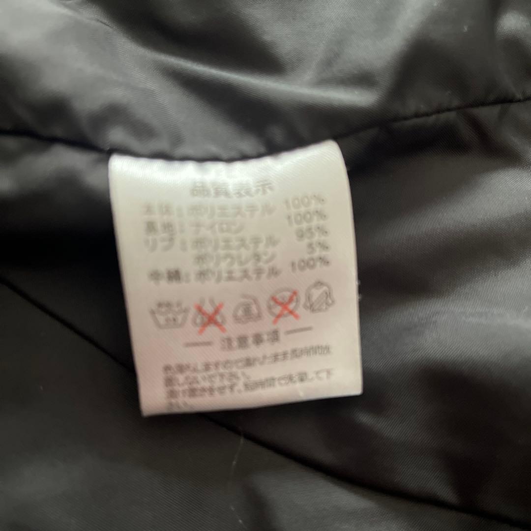 ATHLETA フード付き中綿ジャケット ブラック