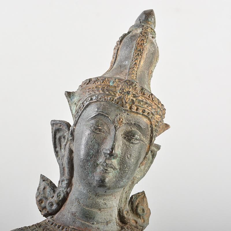 仏教美術　古銅青銅　チベット仏　仏像　置物　C　R6026