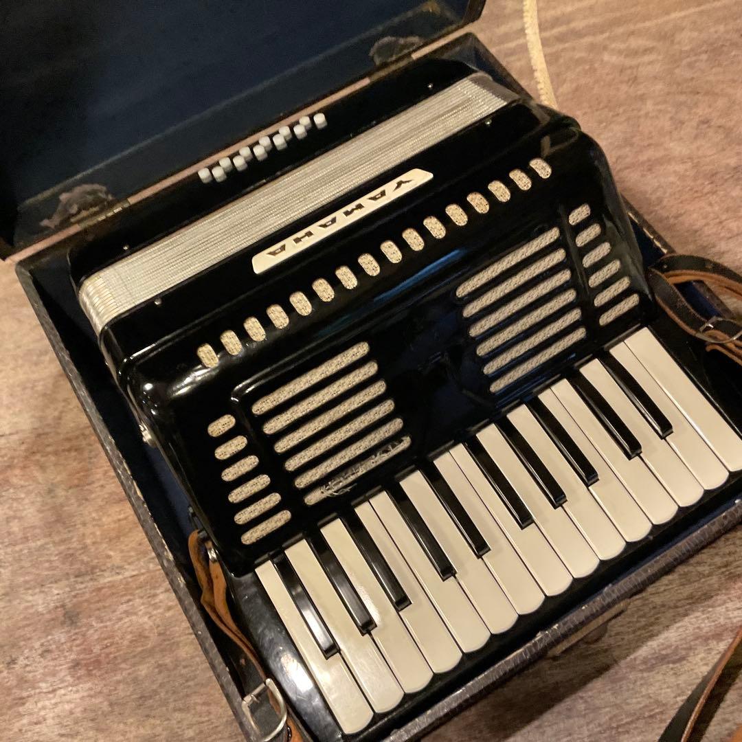 YAMAHA ヤマハ アコーディオン 25鍵盤 BLACK ブラック 黒 レトロ