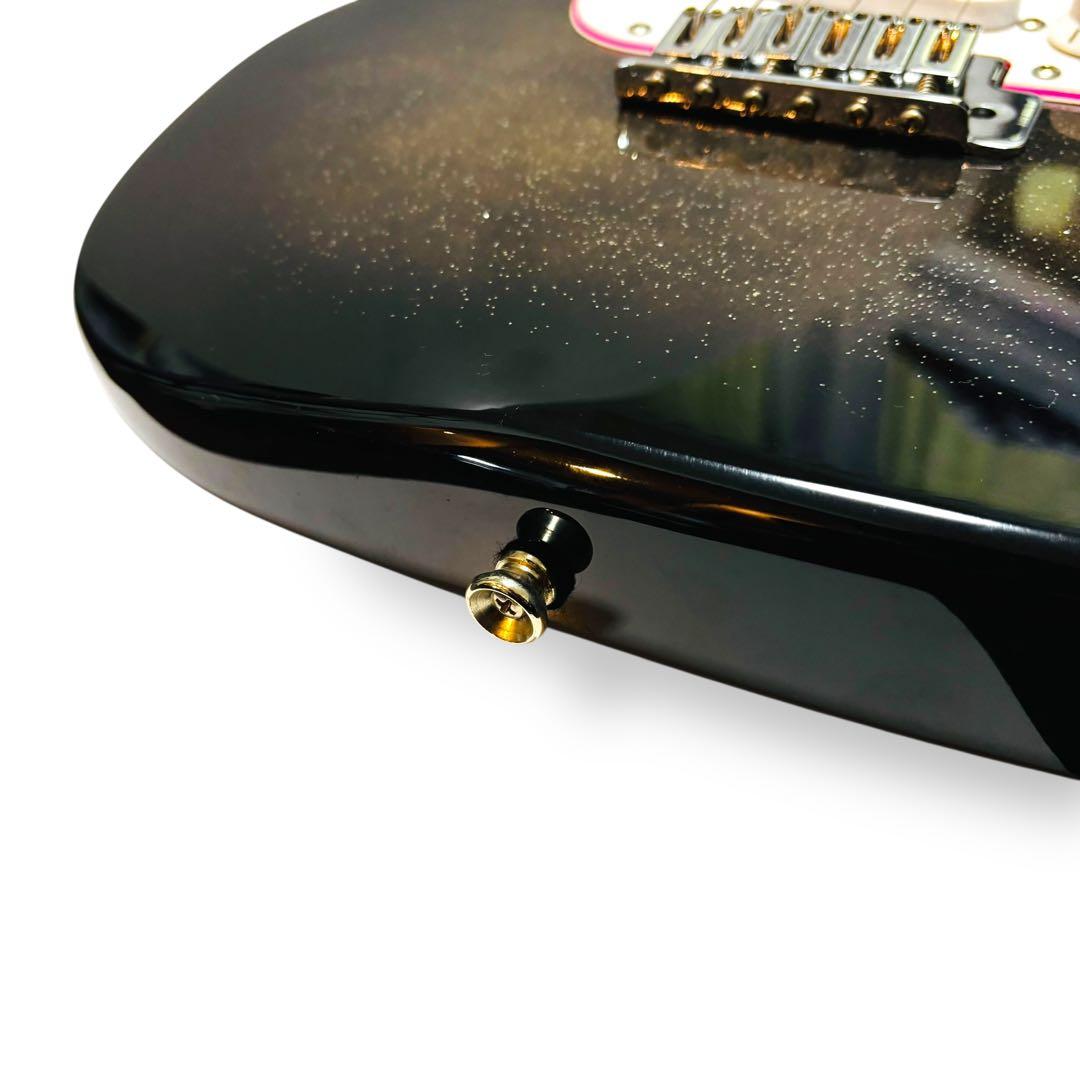 【希少な純正ケース付】ジプシーローズ エレキギター ラメ入 女性向けギター