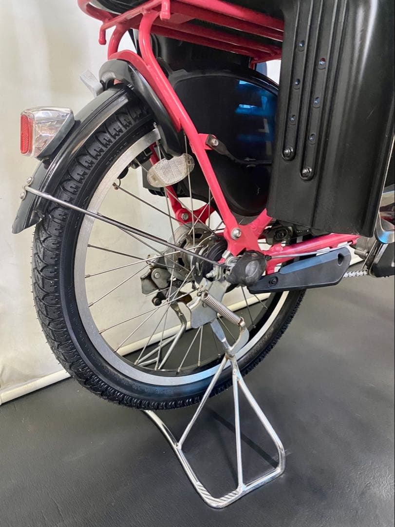 1年保証 ブリヂストン　20インチ　子供乗せ　3人乗り　桃色　電動アシスト自転車