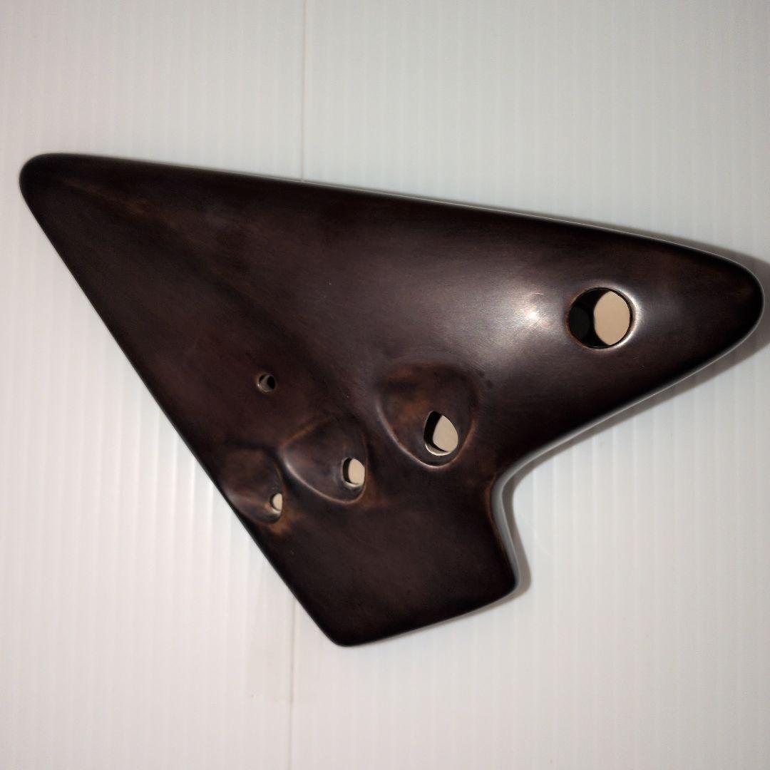 新品オオサワトリプルオカリナAC .ライトウエイト.漆仕上げセミハードケース付き