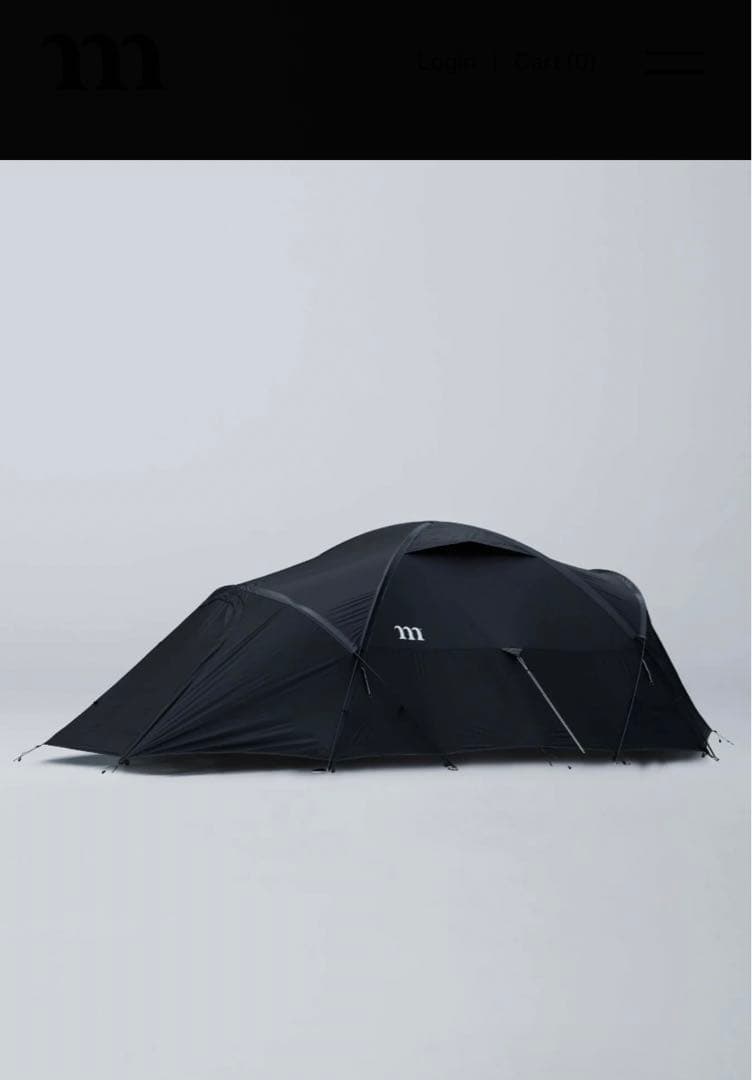 ムラコNORM 3P TENT SHELTER ブラック　グランドシートセット