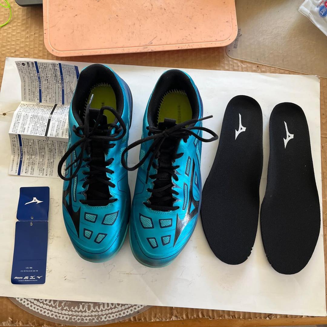 Mizunoウエーブエクシード4OC 26.5cm青ほぼ未使用！テニスシューズ