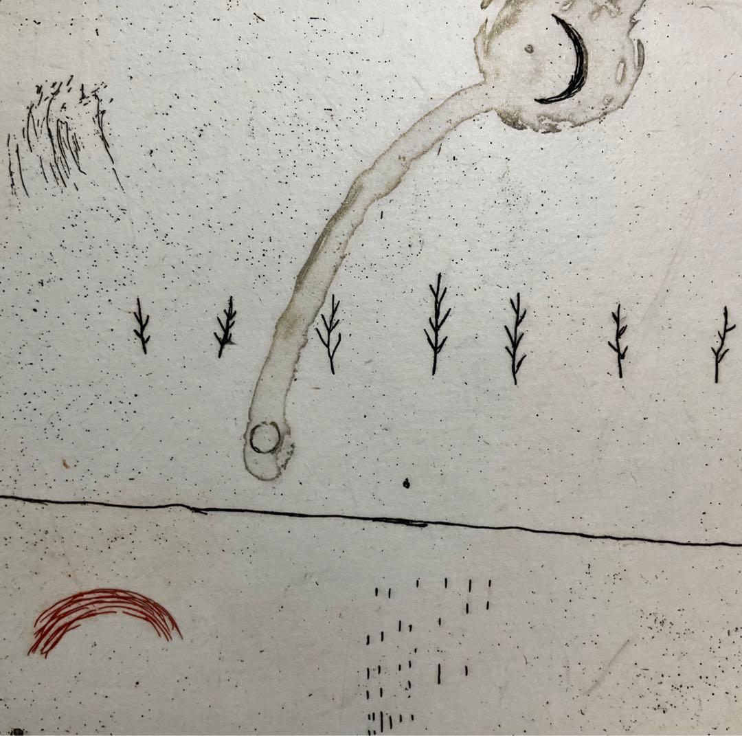 絵画・額縁・版画・オバタ クミ・新品未使用・エッチング・美術品・インテリア・雑貨