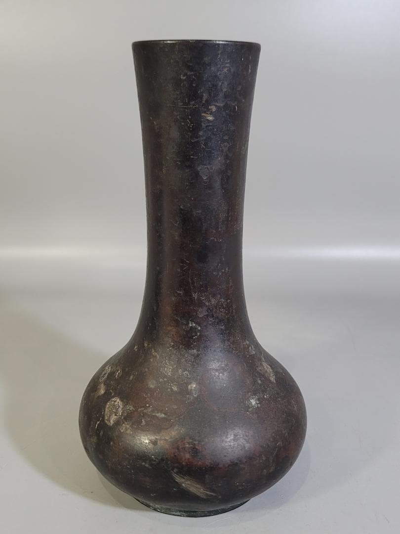 古銅 花生 在印 茶道具 DT406