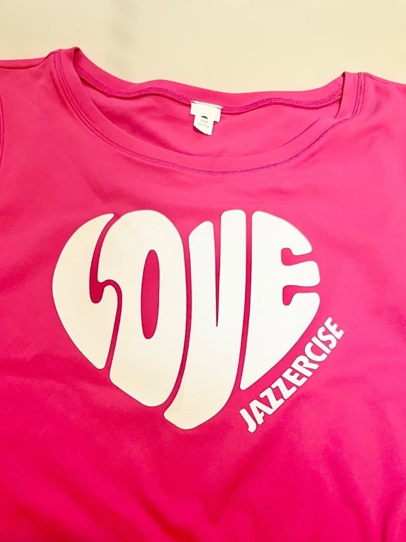 JAZZERCISE タンクトップ ピンク　LOVE