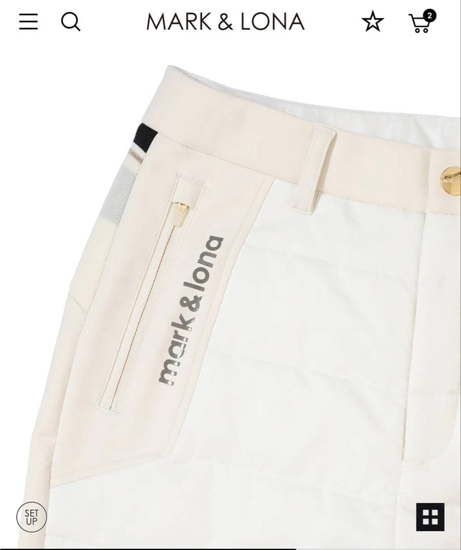 新品　マークアンドロナ　冬パンツ　38