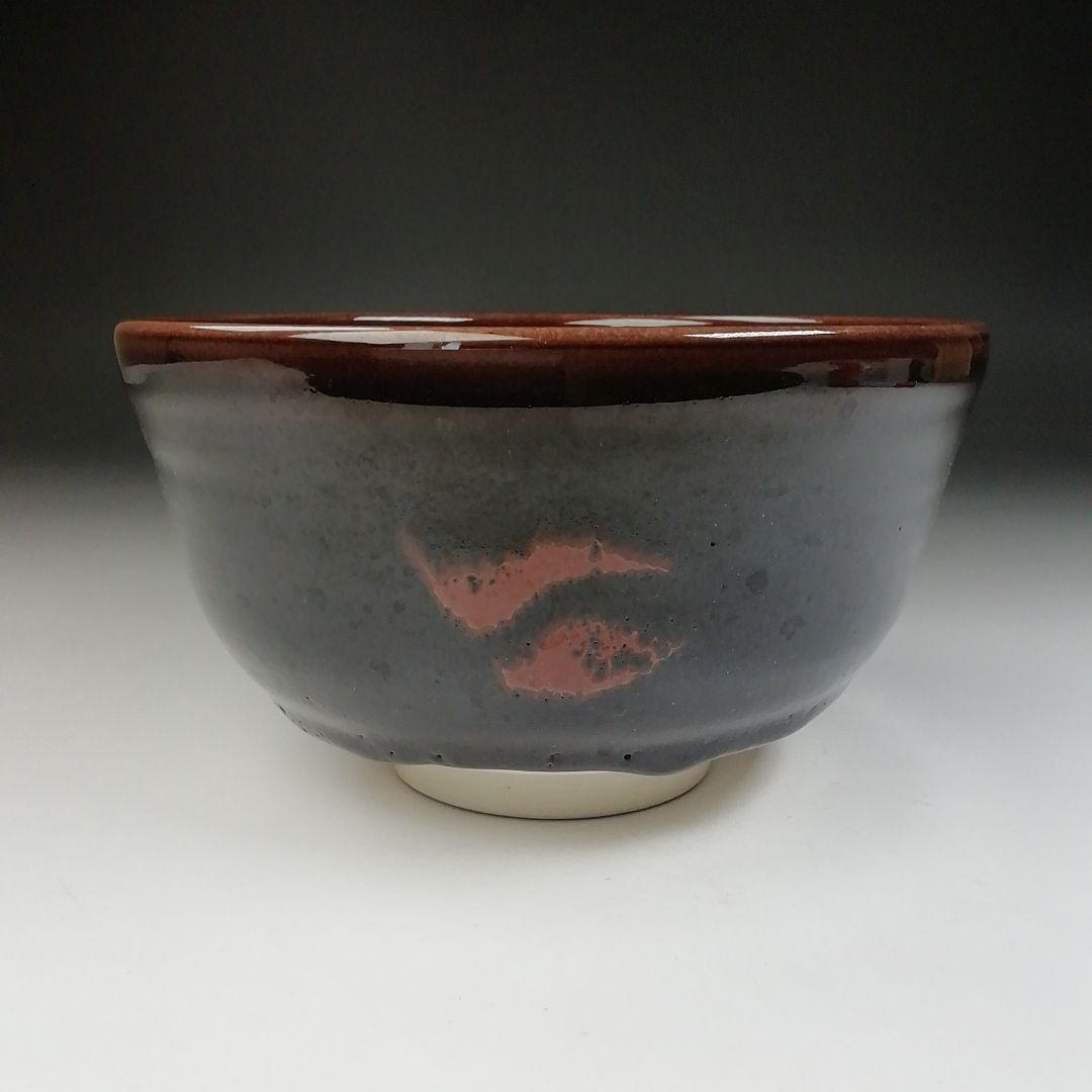 Ｔ４７８　茶碗　『九谷焼』『深厚釉　茶碗』『三代為吉 造』　共箱　抹茶碗　茶道具