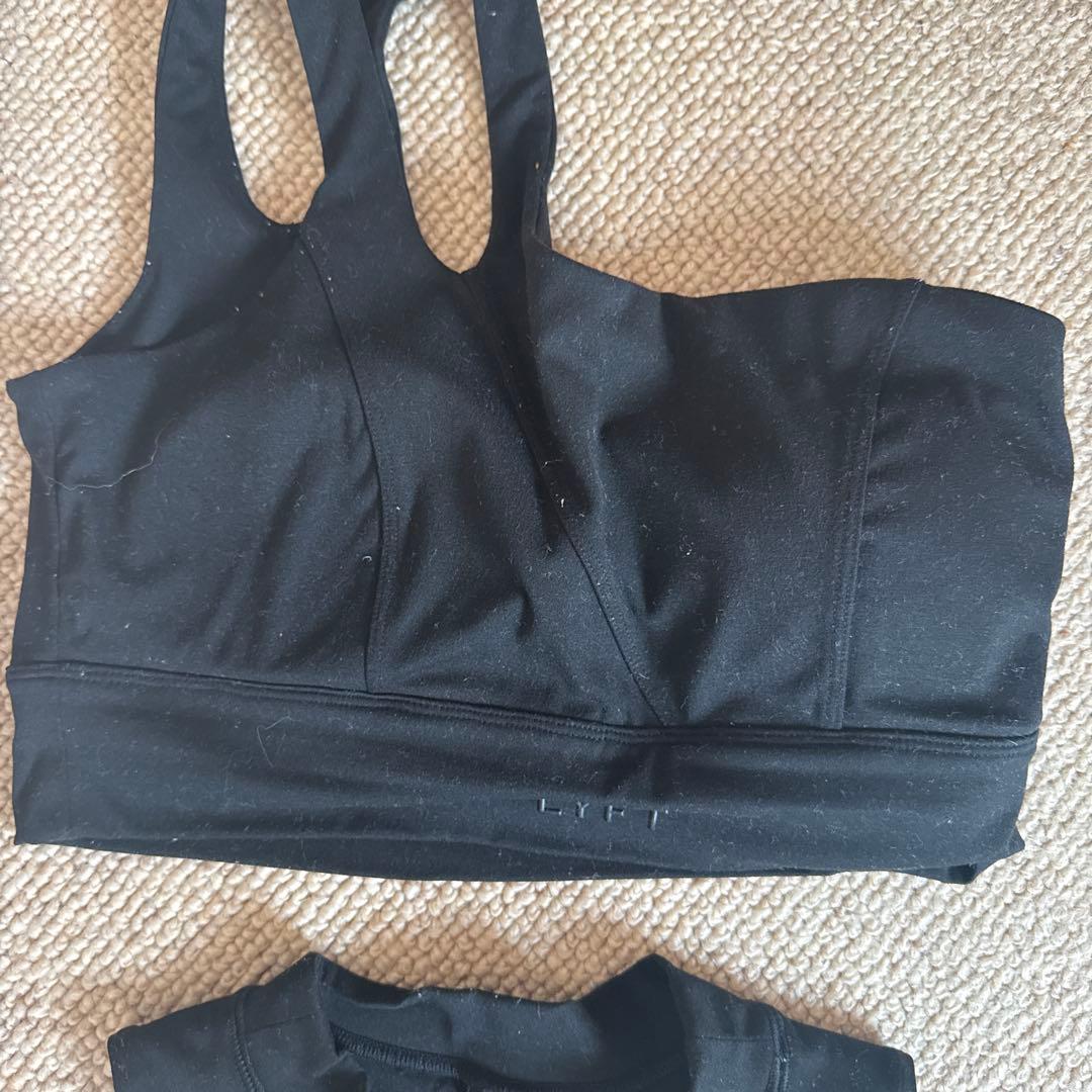 LYFT ブラック ヨガウェアセット