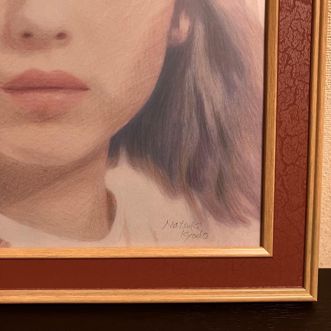 資生堂　マジョリカマジョルカ　額装品　額縁寸法32cm×29cm×1.5㎝色鉛筆