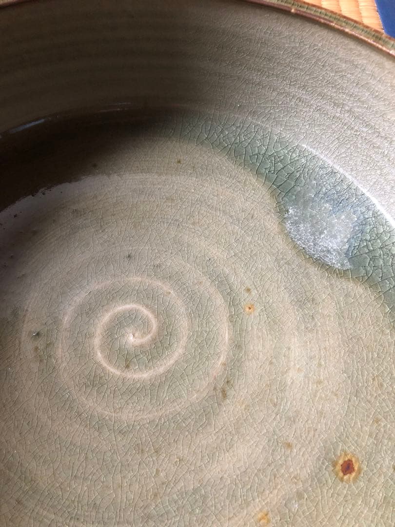 高取焼　平水指　登古造　共箱入