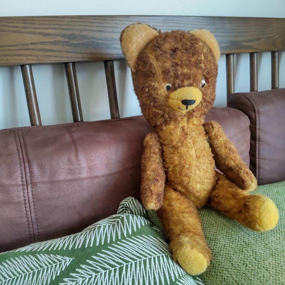 DDR テディベア　ポンチ目　ヴィンテージ　東ドイツ