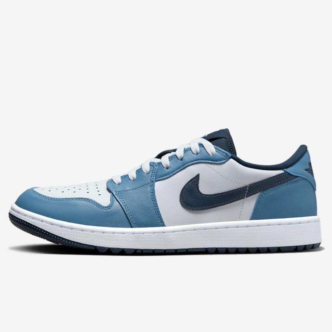 ナイキ ゴルフ ジョーダン 26 スニーカー シューズ 靴 青 天然皮革