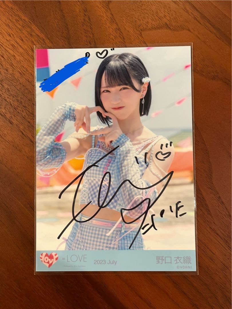 ナツマトペ　野口衣織　コメント入り自筆サイン