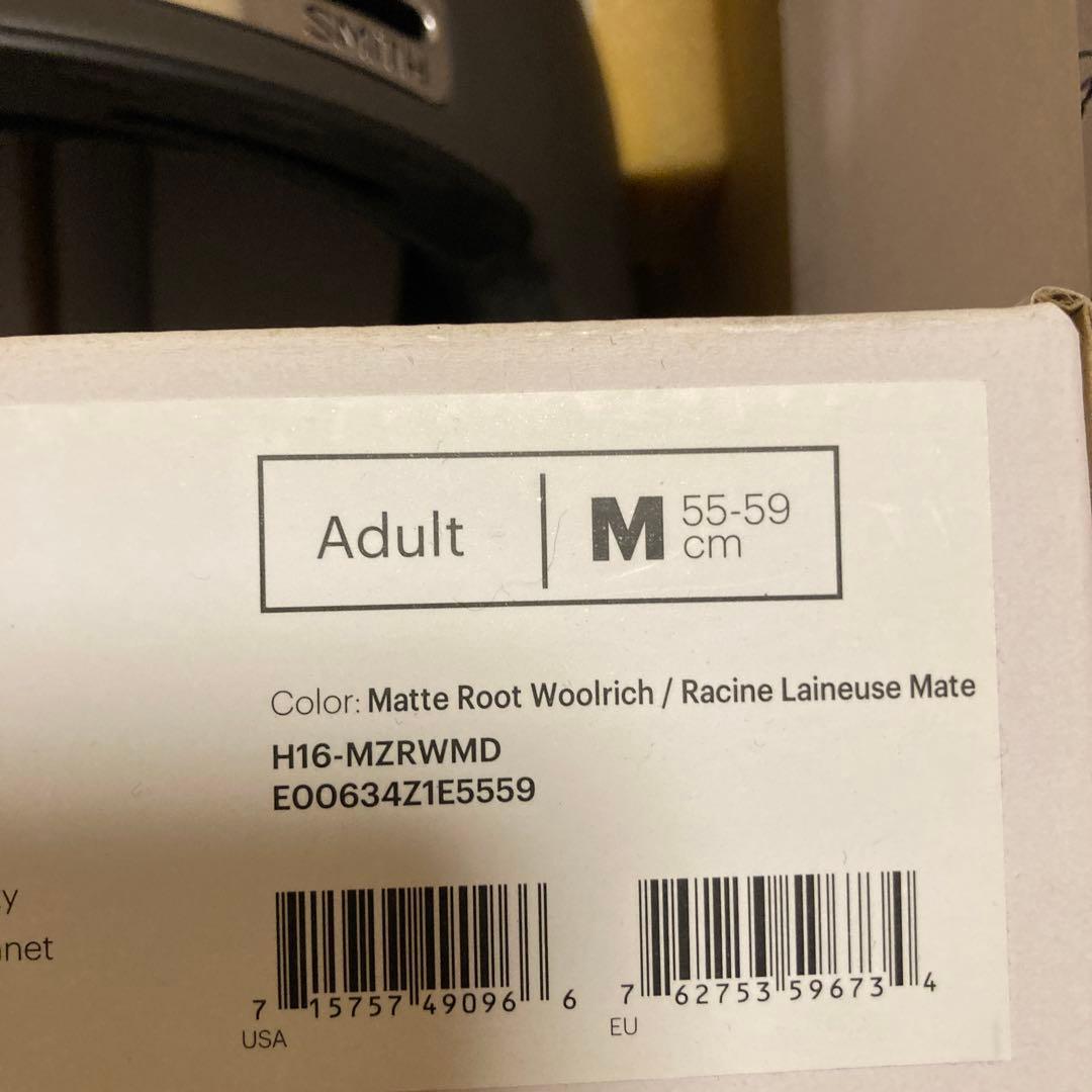 SMITH MAZEマットグレー ×チェックヘルメットMサイズ55-59センチ