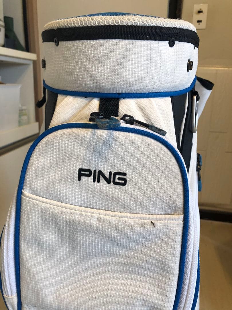 PING キャディーバッグ　軽量　白