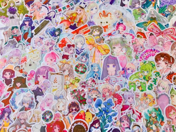 可愛いい❤️❤️人物マステフレークシール( ⸝⸝•ᴗ•⸝⸝ )169