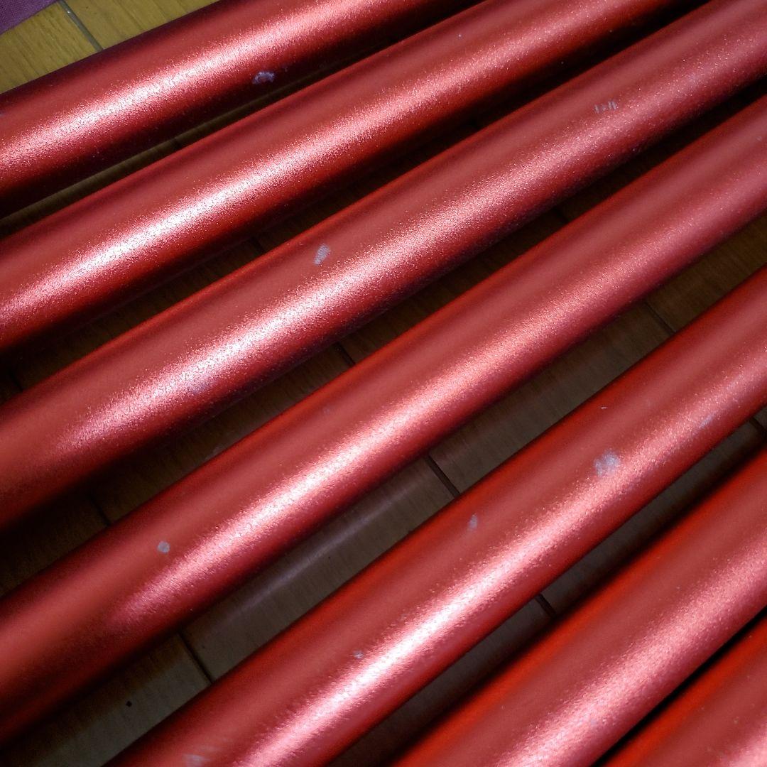 村の鍛冶屋　伸縮アルミタープポール　28㎜　レッド