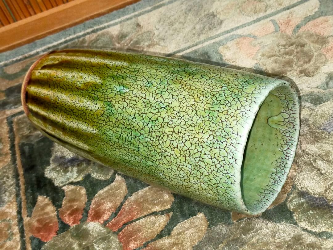 ♥未使用♥　花瓶　♥安藤百利行♥　共箱付き　カイラギ　花器